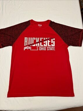 Ohio State Buckeyes Red Graphic Performance Tee